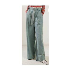 PRIMP BOUTIQUE Stephane Belted Wide Leg Jeans (M)